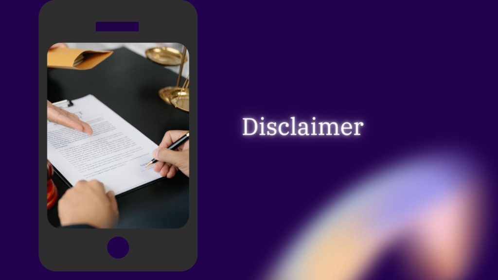 Disclaimer